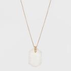 Sugarfix By Baublebar Graphic Resin Pendant Necklace - White, Kids Unisex