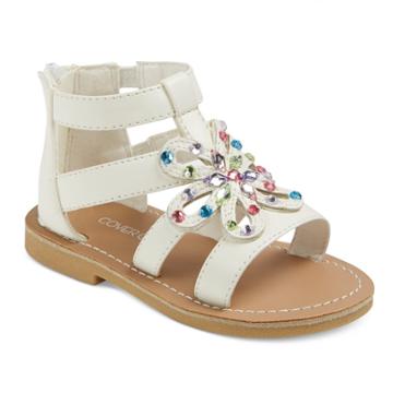 Cover Girl Trumagic Toddler Girls' Covergirl Bailey Gladiator Sandals - White