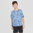 Boys' Short Sleeve Tie Dye Graphic T-shirt - Art Class Blue