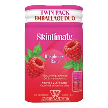 Skintimate Signature Scents Raspberry Rain Women's Shave Gel Twin Pack