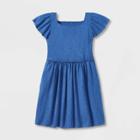 Girls' Short Sleeve Dress - Cat & Jack Blue