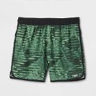 Speedo Men's 5.5 Dark Ivy Print Swim Trunk - Green