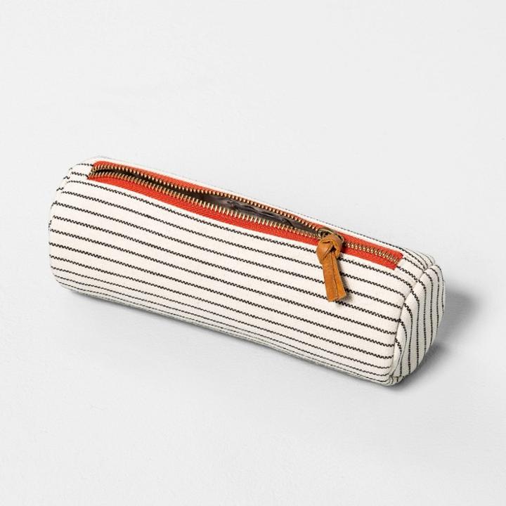 Round Cosmetic Case - Hearth & Hand With Magnolia, Black White