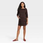 The Nines By Hatch 3/4 Sleeve Jersey Maternity Dress Black