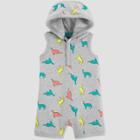 Baby Boys' One Piece Dino Romper - Just One You Made By Carter's Gray Newborn