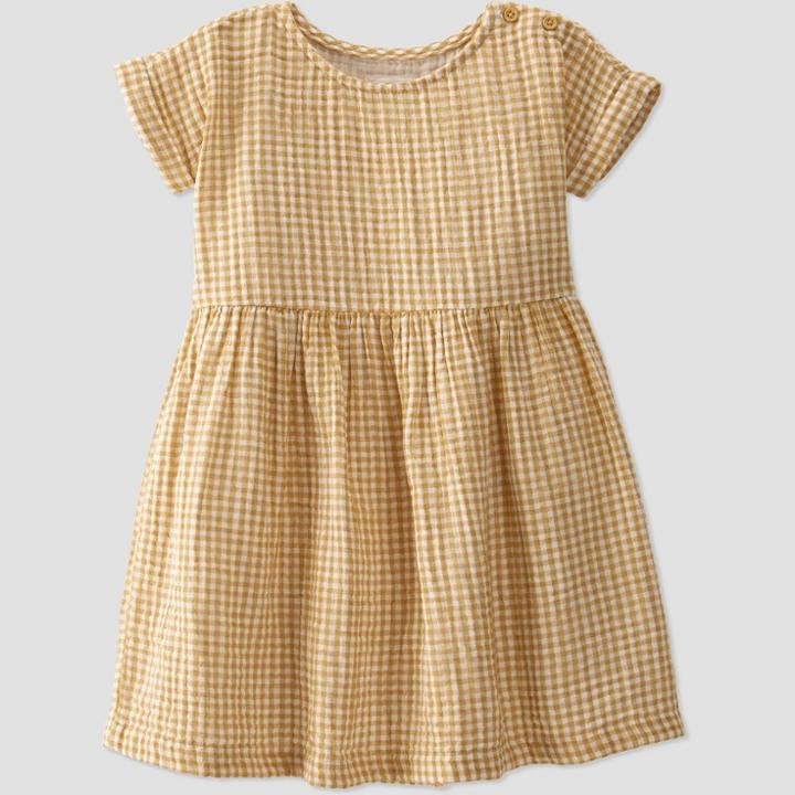Toddler Girls' Ochre Dress - Little Planet By Carter's Yellow