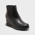 Women's Linda Water Repellant Wedge Boots - Universal Thread Black