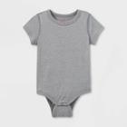 Toddler Kids' Short Sleeve Bodysuit - Cat & Jack Gray