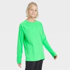 Boys' Long Sleeve Performance T-shirt - All In Motion Bright Green