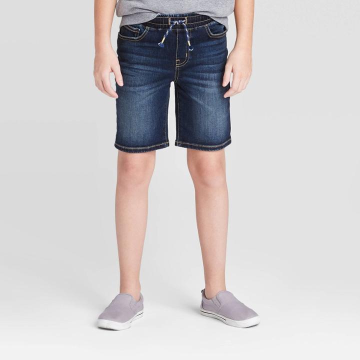 Boys' Jean Shorts - Cat & Jack Dark Wash Xs, Boy's, Blue