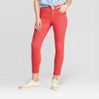 Women's High-rise Cropped Skinny Jeans - Universal Thread Red