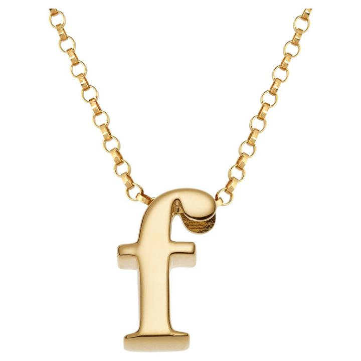Distributed By Target Sterling Silver Initial Charm Pendant, F