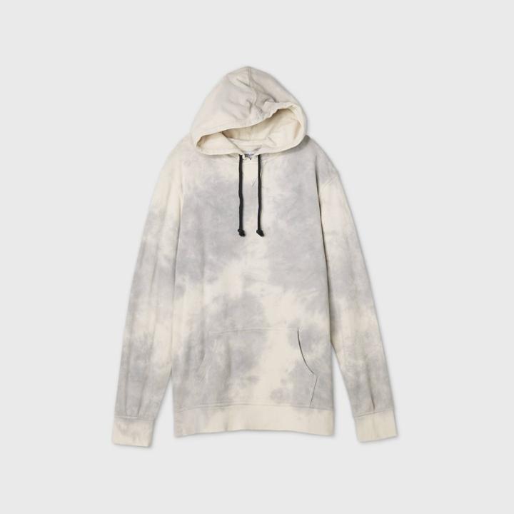 Men's Tall Standard Fit Hoodie Sweatshirt - Goodfellow & Co Beige