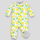 Lamaze Baby Girls' Organic Cotton Sleep 'n Play Lemons Footed Sleepers - Yellow Newborn