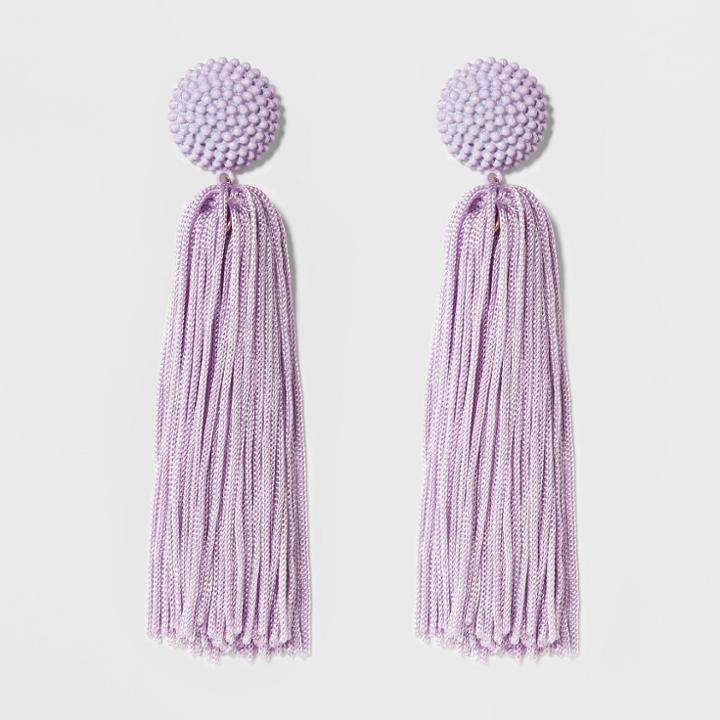 Sugarfix By Baublebar Beaded Studs Tassel Drop Earrings -