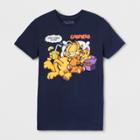 Men's Short Sleeve Garfield Crew T-shirt - Navy