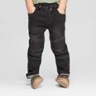 Toddler Boys' Moto Skinny Jeans - Art Class Black