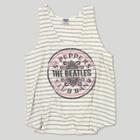Junk Food Women's The Beatles Sgt. Pepper's Band Club Striped Graphic Tank Top - White