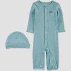Baby Boys' 2pc Elephant Converter Nightgown - Just One You Made By Carter's Blue