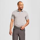 Men's Striped Golf Polo Shirt - C9 Champion Oxford Gray/red