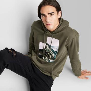 Adult Graphic Fleece Hoodie - Original Use Green