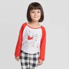 Toddler Girls' Disney Raglan Winnie The Pooh Long Sleeve T-shirt - Light Gray