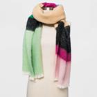 Women's Stripe Scarf - Wild Fable Black