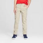 Boys' Skinny Twill Uniform Chino Pants - Cat & Jack Vintage Khaki (green)