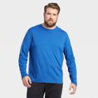 Men's Long Sleeve Performance T-shirt - All In Motion Blue S, Men's,