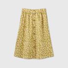 Women's Floral Print Mid-rise Midi Skirt - Universal Thread Green