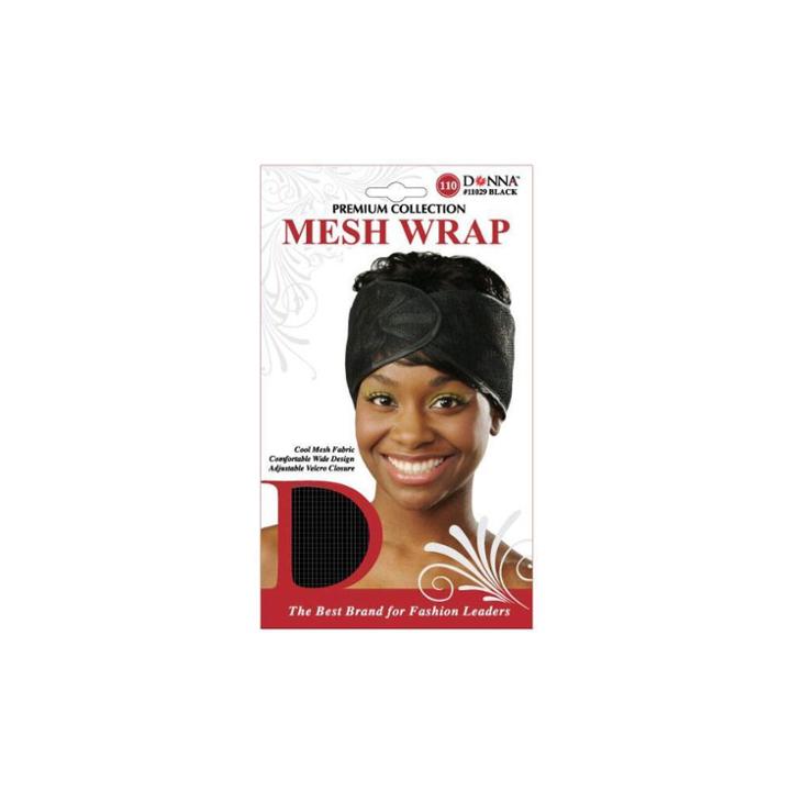 Donna Mesh Hair Wrap, Girl's, Black