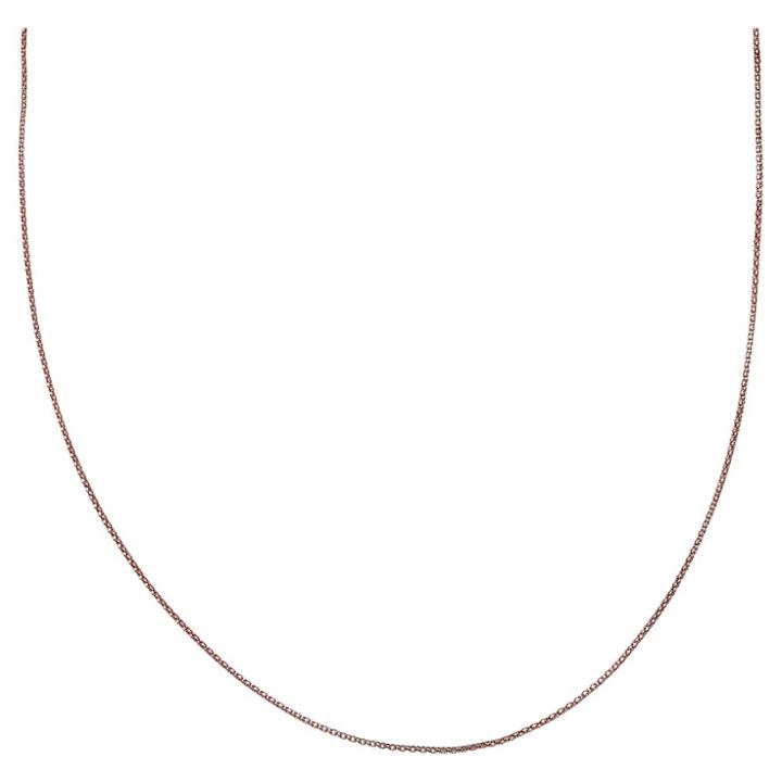 Distributed By Target Women's Rose Two Tone Popcorn Chain In Sterling Silver - Rose/silver