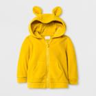 Baby Boys' Critter Microfleece Hooded Sweatshirt - Cat & Jack Yellow