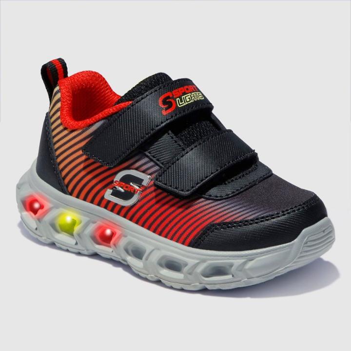 Toddler Boys' S Sport By Skechers Ayden Light-up Performance Sneakers - Black/red