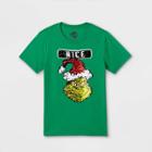 Boys' The Grinch Flip Sequins Short Sleeve Graphic T-shirt - Green