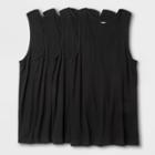 Men's Big & Tall 4pk T-shirt - Goodfellow & Co Black