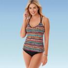 Women's Slimming Control Strappy Tankini - Dreamsuit By Miracle Brands 6, Women's,