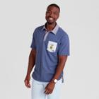 Men's' Genuine Kids From Oshkosh Contrast Pocket Short Sleeve Polo Shirt - Blue 2x