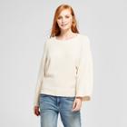 Cliche Women's Front Seam Pullover Sweater - Clich Cream