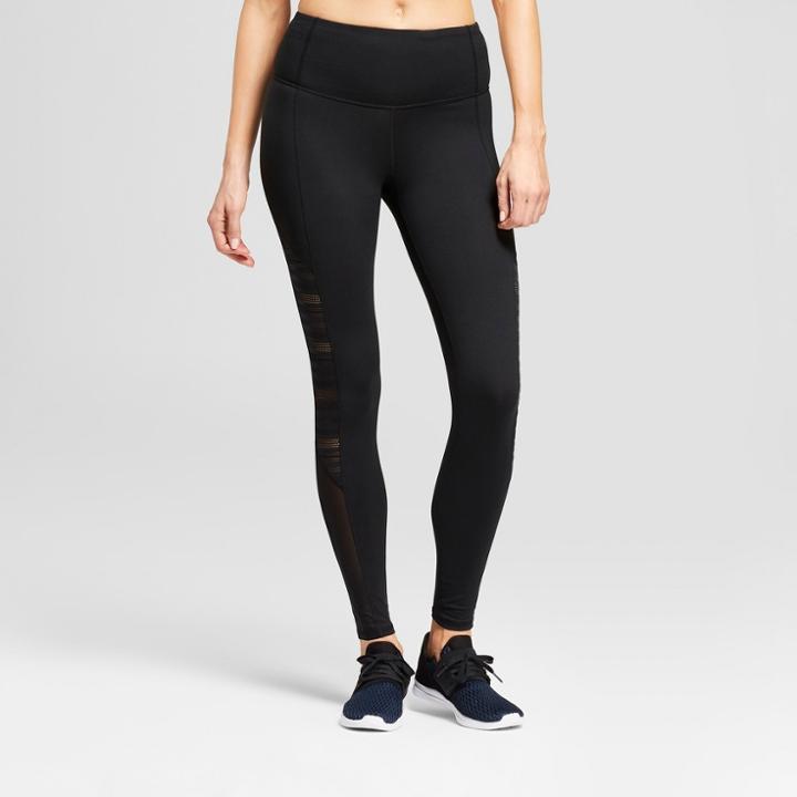 Women's Freedom Mesh Insert High-waisted Leggings - C9 Champion Black