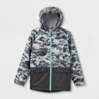 Boys' Colorblock Rain Jacket - Cat & Jack Black