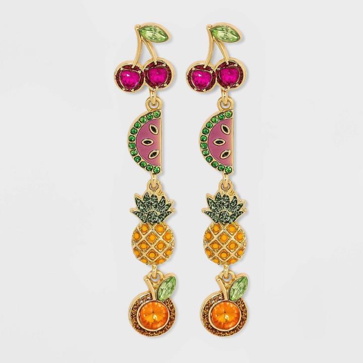 Multi Sugarfix By Baublebar Mixed Fruit Drop Earrings