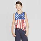 Boys' American Flag Sleeveless Tank Top - Cat & Jack White