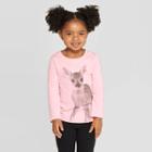 Toddler Girls' Long Sleeve 'fawn' T-shirt - Cat & Jack Pink