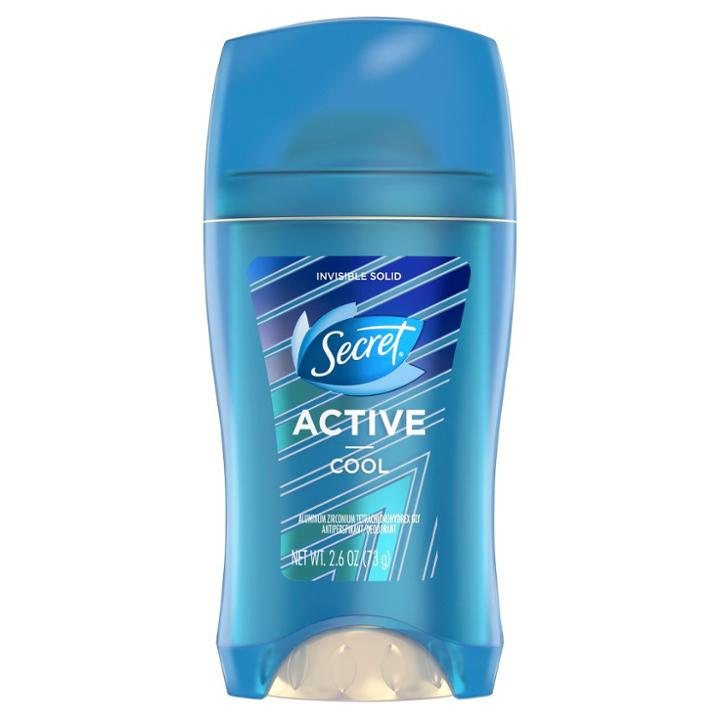 Secret Active Cool Invisible Solid Antiperspirant And Deodorant