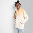 Adult Dip-dye Fleece Hoodie - Original Use Orange
