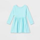 Toddler Girls' Solid Knit Long Sleeve Dress - Cat & Jack