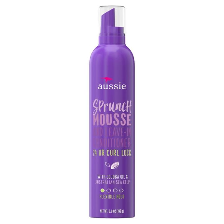 Aussie Sprunch With Jojoba & Sea Kelp Mousse & Leave-in Conditioner