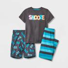 Boys' 3pc Pajama Set - Cat & Jack Charcoal Gray