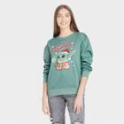 Star Wars Women's Holiday Galaxy's Greetings Graphic Sweatshirt - Green